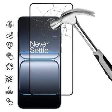 OnePlus Ace 5 Ultra/Nord 5 Volledige Dekking Glazen Screenprotector - 9H - Zwarte rand