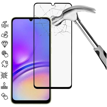 Samsung Galaxy A06 Full Cover Glazen Screenprotector - Zwarte Rand