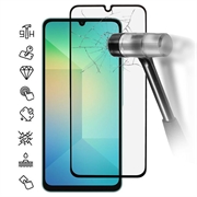 Samsung Galaxy A07 4G/A06 Volledige Dekking Glazen Screenprotector - 9H - Zwarte rand