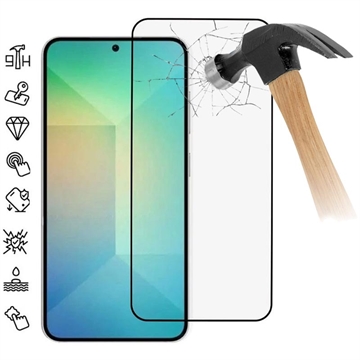 Samsung Galaxy S25 Full Cover Glazen Screenprotector - Zwarte Rand