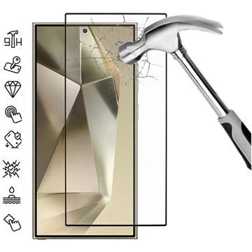 Samsung Galaxy S25 Ultra Full Cover Glazen Screenprotector - Zwarte Rand