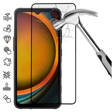 Samsung Galaxy Xcover7 Full Cover Glazen Screenprotector - Zwarte Rand
