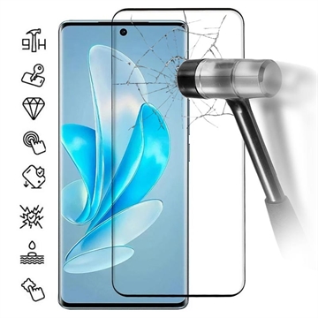 Vivo V29 Full Cover Glazen Screenprotector - Zwarte Rand