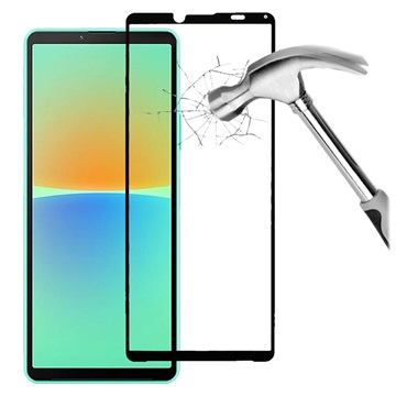 Full Cover Sony Xperia 10 IV Gehard Glas Screenprotector - Zwart