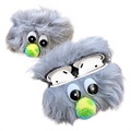 Furry Monster Series AirPods / AirPods 2 Siliconen Hoesje - Grijs