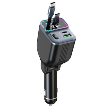 GC15 83W autolader met spanningsmonitor - zwart