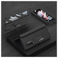 GKK Magnetische Vouw Samsung Galaxy Z Fold3 5G Hybrid Case - Zwart