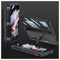 GKK Magnetische Vouw Samsung Galaxy Z Fold3 5G Hybride Hoesje met Pensleuf - Zwart