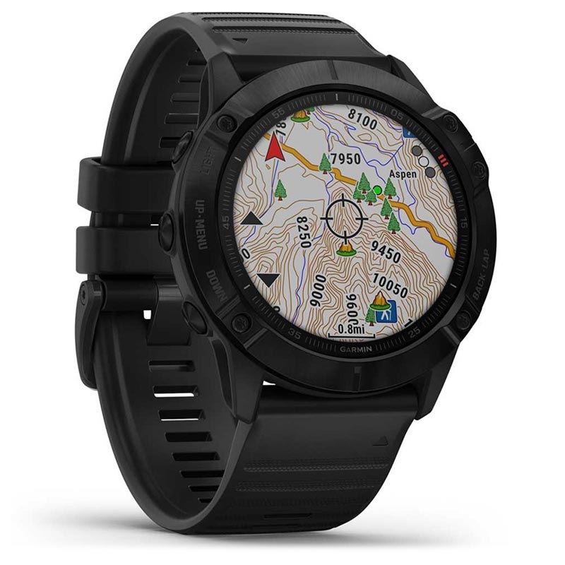 Zeestraat Ontrouw halsband Garmin Fenix 6X Pro GPS Smartwatch - 51mm - Zwart / Zwart