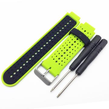 Garmin Forerunner 235/630/735 Dual-Color Siliconen Sportband - Lichtgroen
