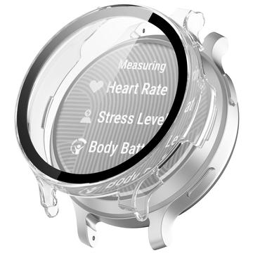 Garmin Lily 2 Active Plastic Hoesje met Glazen Screenprotector - Doorzichtig