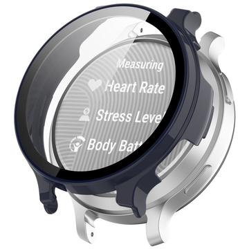 Garmin Lily 2 Active Plastic Hoesje met Glazen Screenprotector - Donkerblauw