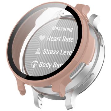 Garmin Lily 2 Active Plastic Hoesje met Glazen Screenprotector - Roze