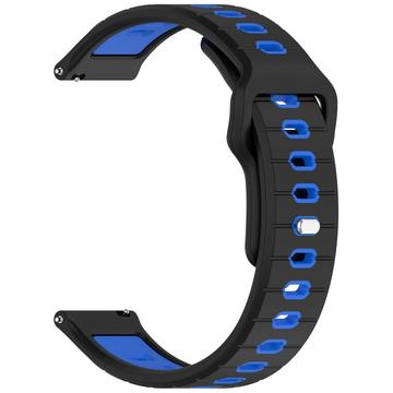 Garmin Vivoactive 6 Dual-Color Siliconen Sportband - Zwart / Blauw