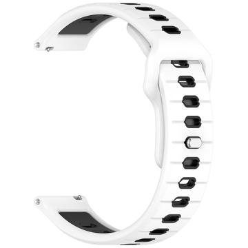 Garmin Vivoactive 6 Dual-Color Siliconen Sportband - Wit / Zwart