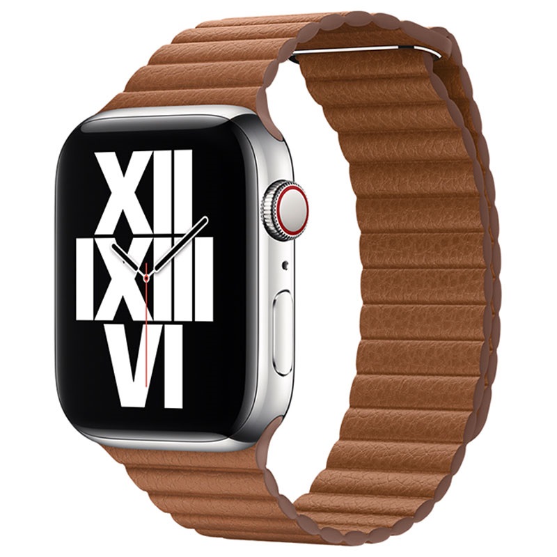 Apple Watch 7/SE/6/5/4/3/2/1 Leren Bandje MGXC3ZM/A - 45mm/44mm/42mm - M