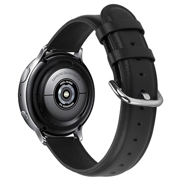 Samsung Galaxy Watch Active2 echt leren band - 44 mm - zwart