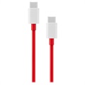 OnePlus Warp Charge USB Type-C Kabel 5481100047 - 1m - Rood / Wit