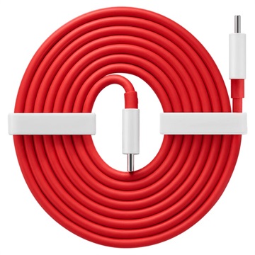 OnePlus Warp Charge USB Type-C Kabel 5481100048 - 1.5m - Rood/Wit