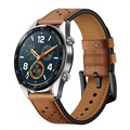 Huawei Watch GT Geperforeerde Authentieke Leren Band - Bruin