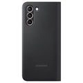 Samsung Galaxy S21 5G LED View Cover EF-NG991PBEGEE (Bulk Bevredigend) - Zwart