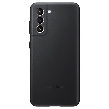Samsung Galaxy S21 5G Leren Cover EF-VG991LBEGWW - Zwart