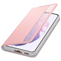 Samsung Galaxy S21+ 5G Clear View Cover EF-ZG996CPEGEE (Geopende Doos - Uitstekend) - Roze