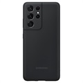 Samsung Galaxy S21 Ultra 5G Siliconen Cover EF-PG998TBEGWW - Zwart