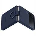 Samsung Galaxy Z Flip4 5G Silicone Cover met Ring EF-PF721TNEGWW - Navy