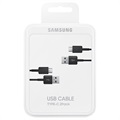 Samsung USB-A / USB-C Kabel EP-DG930MBEGWW - 2 St. - Zwart