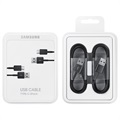 Samsung USB-A / USB-C Kabel EP-DG930MBEGWW - 2 St. - Zwart