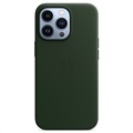 iPhone 13 Pro Apple Leren Case met MagSafe MM1G3ZM/A - Sequoia Groen
