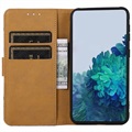 Glam Series Samsung Galaxy A03 Core Wallet Hoesje - Bloeiende Boom / Blauw