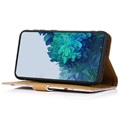 Glam Series Samsung Galaxy A53 5G Wallet Case - Bloeiende Boom / Groen
