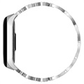 Xiaomi Mi Band 5/6 Glam roestvrijstalen band - zilver
