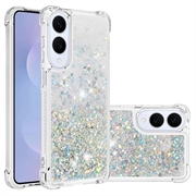 Samsung Galaxy S25 Edge Glitter Quicksand TPU Hoesje