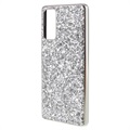 Glitter Series Samsung Galaxy S20 FE Hybrid Case - Zilver