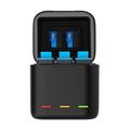 GoPro Hero 9 Telesin GP-BCG-901 3-slot batterijlader met LED-lampje