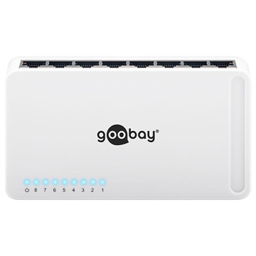 Goobay 8-poorts gigabit Ethernet-switch - 10/100/1000 Mbps
