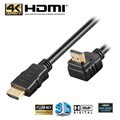 Goobay High Speed HDMI Kabel met Ethernet - Haakse 90° - 1m