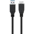 Goobay Micro USB-B Kabel - USB 3.0 - 0.5m - Zwart