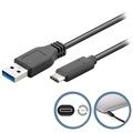 Goobay USB 3.0 / USB Type-C Kabel - 0,5m - Zwart