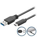 Goobay USB 3.0 / USB Type-C Kabel - 1m - Zwart