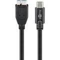Goobay USB-C Kabel - USB-C/Micro USB 3.0 - 0.6m - Zwart