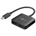 Goobay USB-C naar DisplayPort/HDMI-adapter - zwart