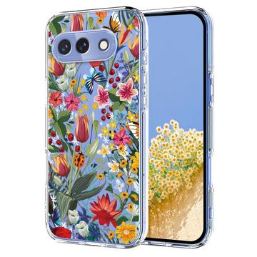 Google Pixel 10a TPU-hoesje met bloemenpatroon - Lelies