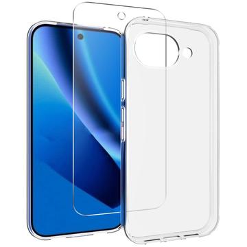 Google Pixel 10a Saii 2-in-1 TPU-hoesje en Glazen Screenprotector