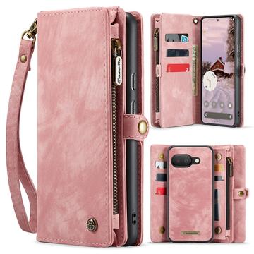 Google Pixel 9a Caseme 008 2-in-1 Multifunctionele portemonneehoes - Roze