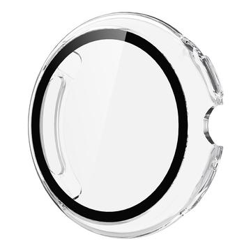 Google Pixel Watch 4 Plastic Hoesje met Glazen Screenprotector - 45mm - Doorzichtig