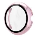 Google Pixel Watch 4 Plastic Hoesje met Glazen Screenprotector - 41mm - Roze